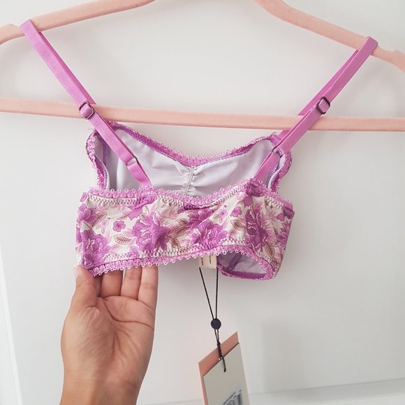 Pink spell bralette in coco lei NWT - Picture 3 of 7